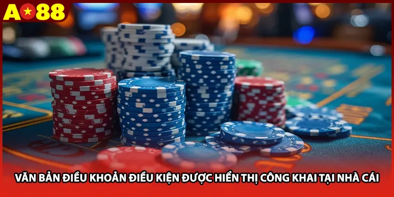 Văn bản điều khoản điều kiện được hiển thị công khai tại nhà cái
